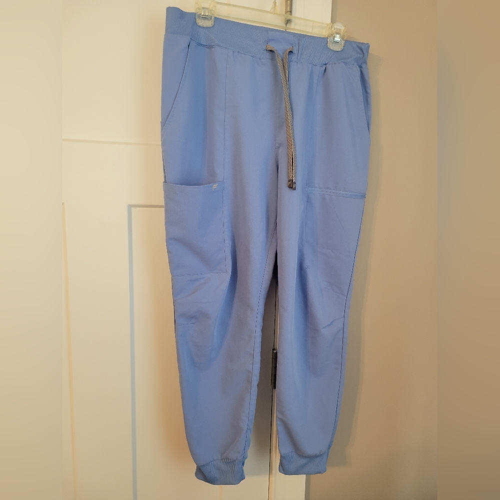 Fabletics Scrub Joggers Ceil Blue XL Short